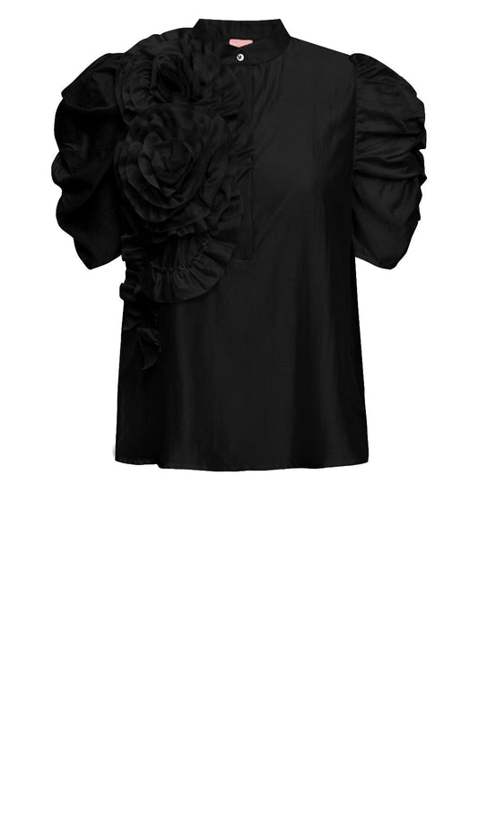 AnnsofiGO Blouse Black Gossia