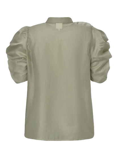 AnnsofiGO Blouse Light Dusty Green Gossia
