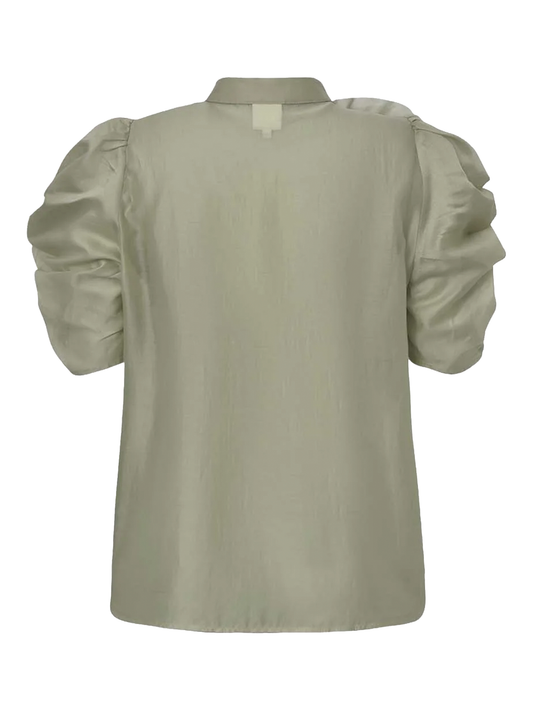 AnnsofiGO Blouse Light Dusty Green Gossia