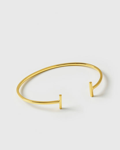 Strict Plain Bangle Bars Gold Syster P