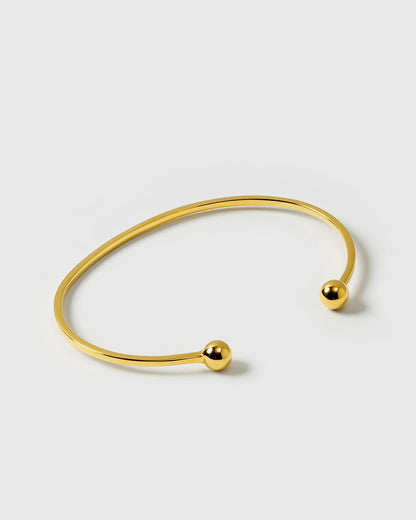 Strict Plain Bangle Ball Gold Syster P