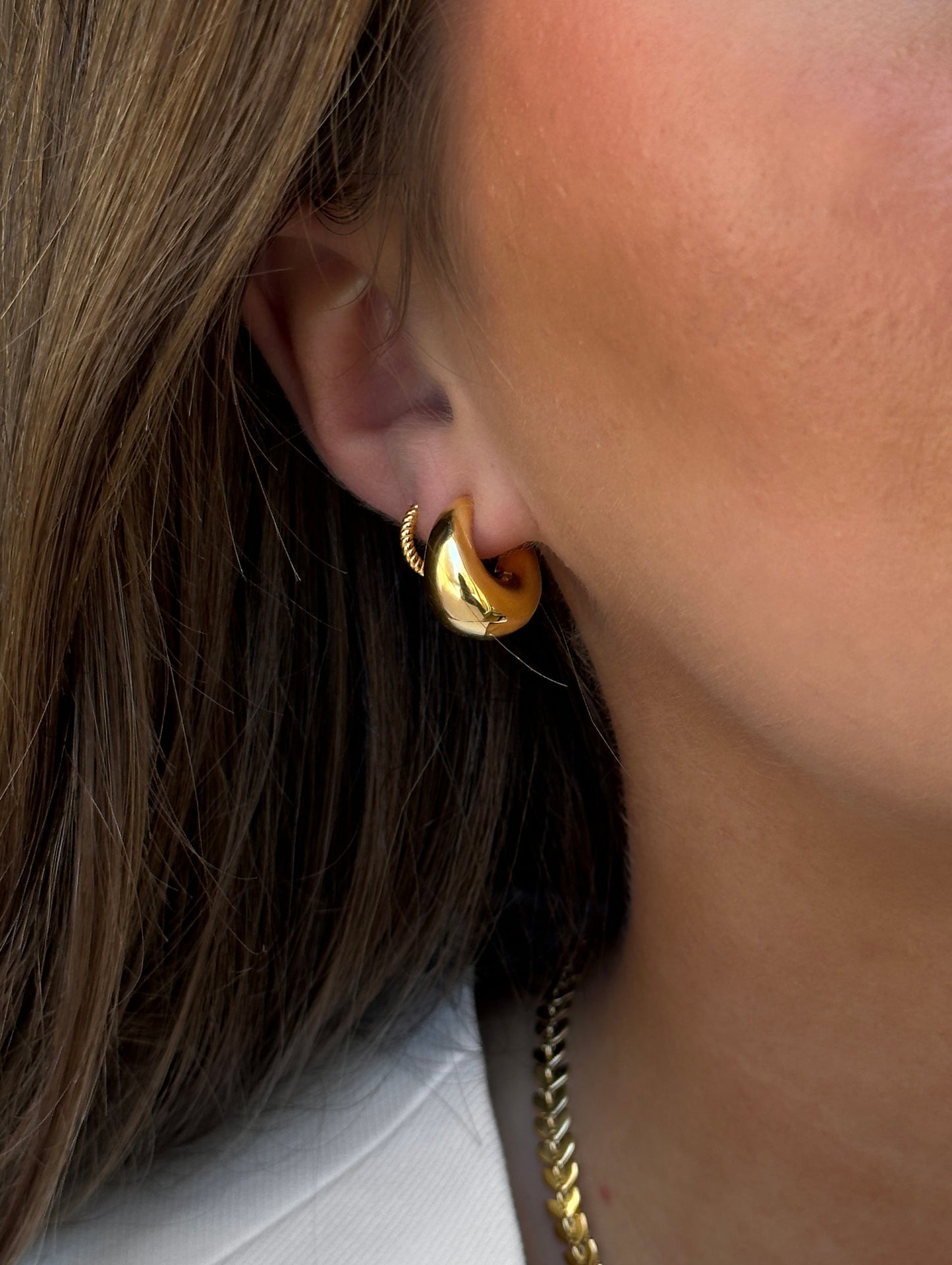 Bolded Little Sis Earrings Gold Syster P