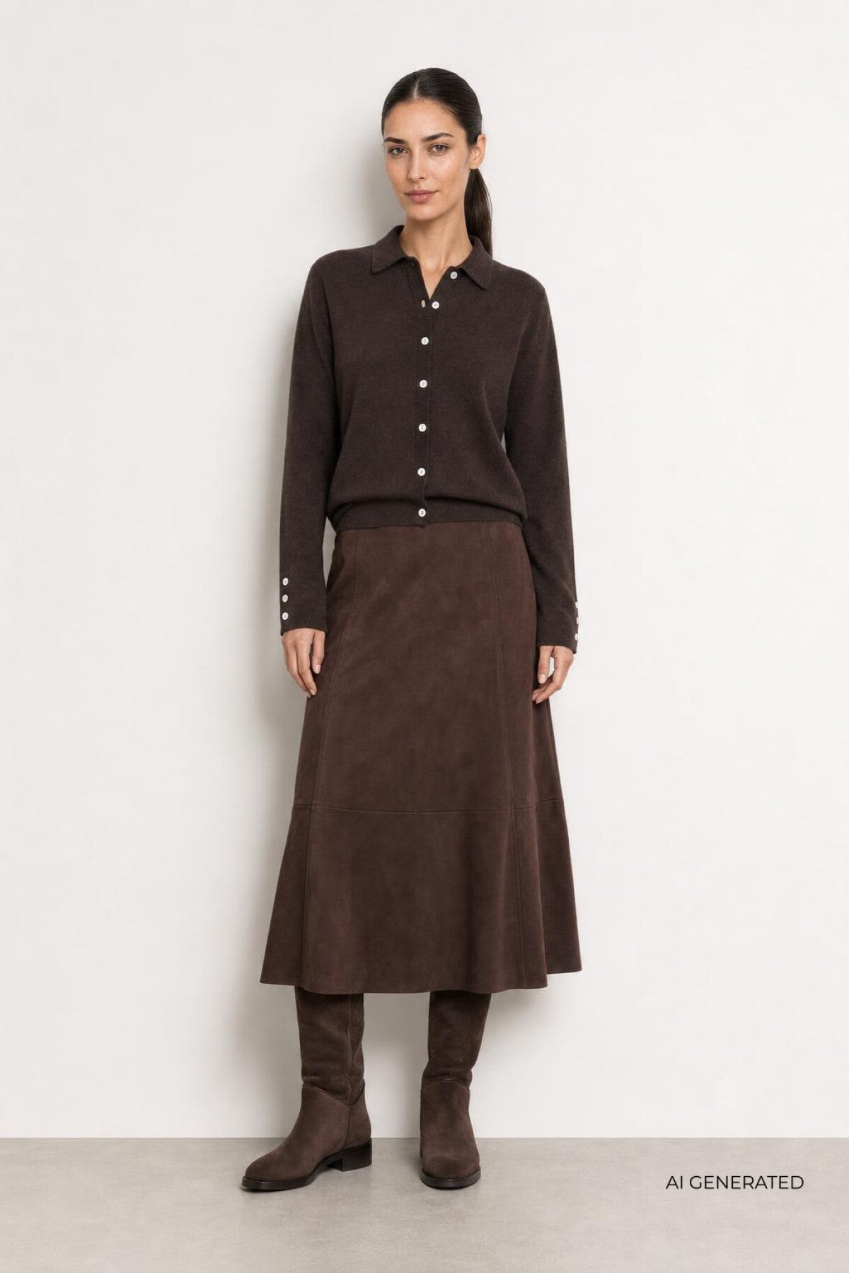 LR-Tila 1 Skirt Dark Brown