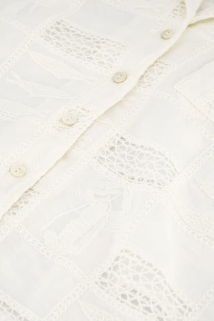 Farida Blouse Cosy White Fabienne Chapot