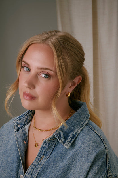 Bolded Little Sis Earrings Gold Syster P