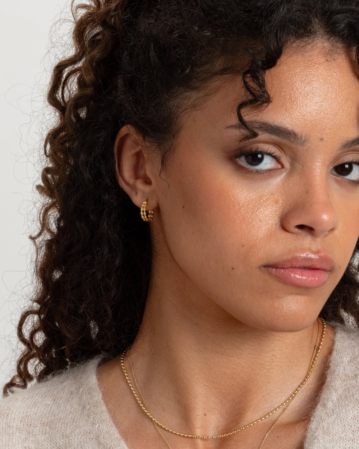 Lunetta Earrings Gold Syster P