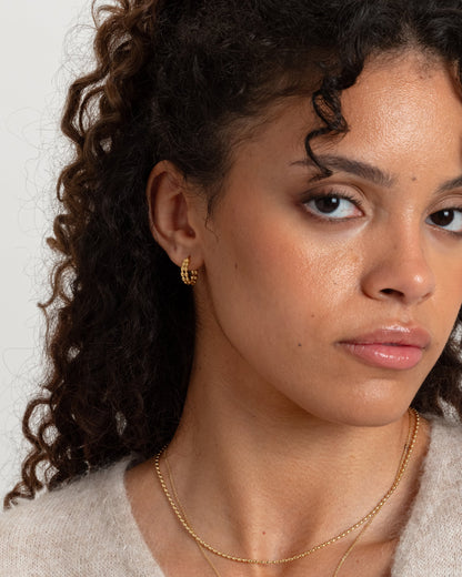 Lunetta Earrings Gold Syster P