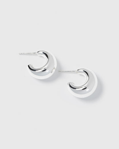 Bolded Little Sis Earrings Silver Syster P
