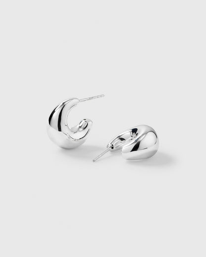 Bolded Little Sis Earrings Silver Syster P