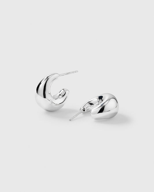 Bolded Little Sis Earrings Silver Syster P