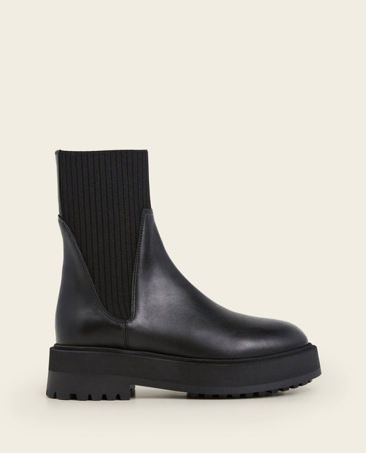 Aurora Black Leather Flattered