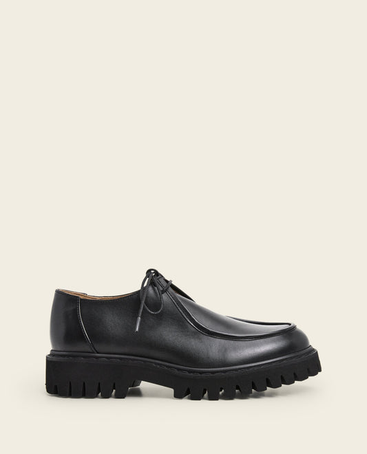 Marlon Black Leather Flattered