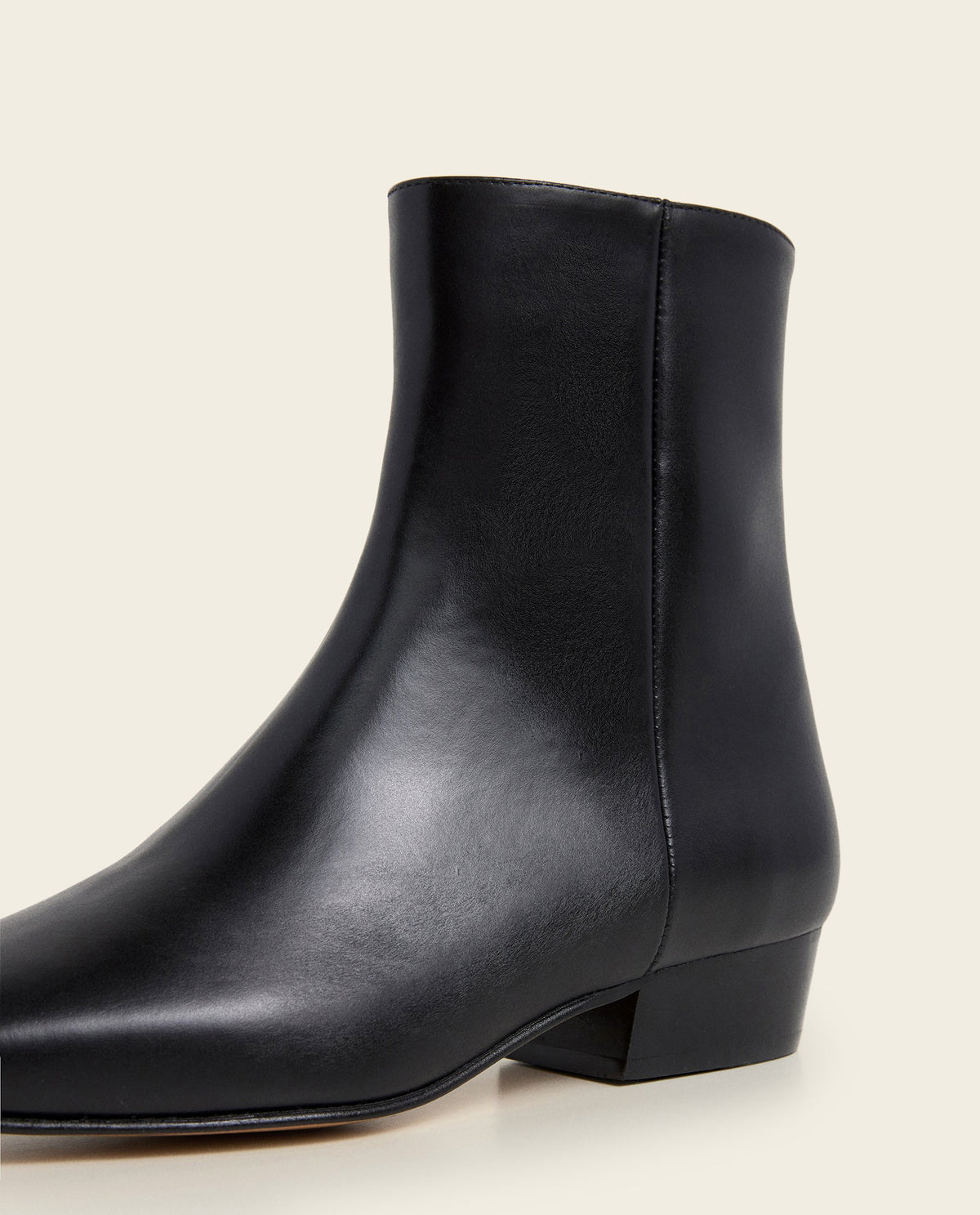 Rami Black Leather Flattered