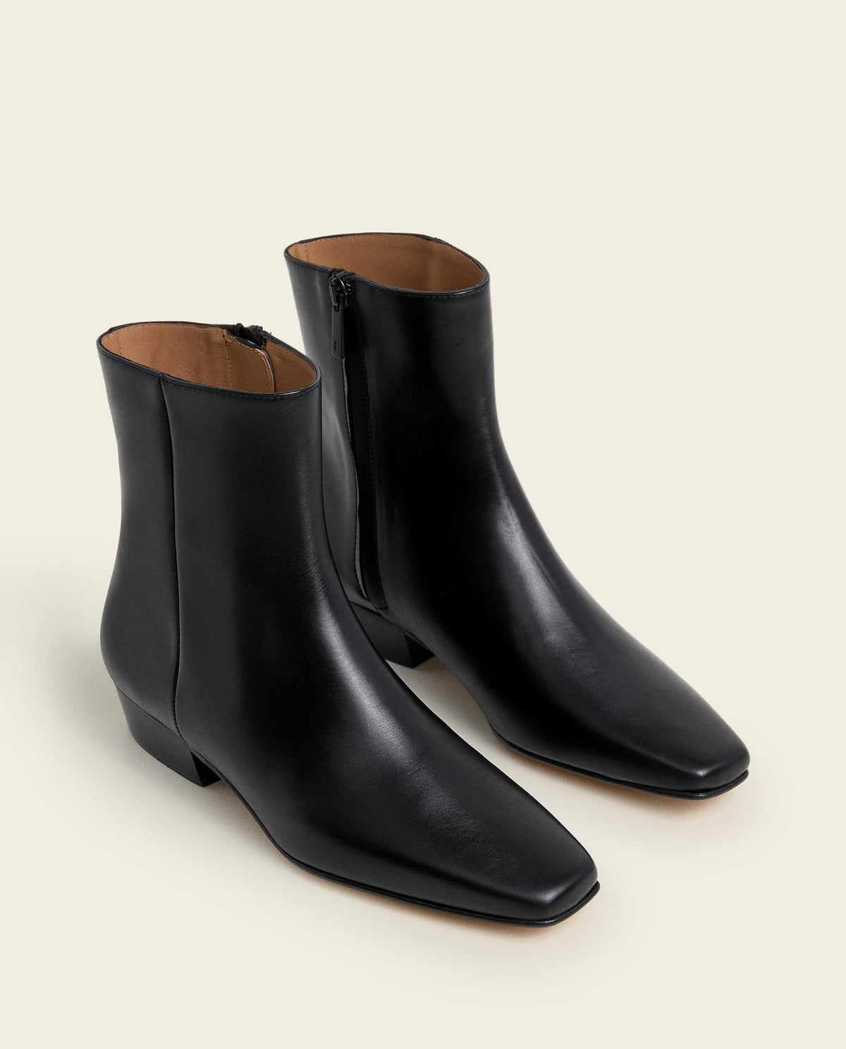 Rami Black Leather Flattered