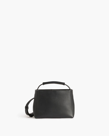 Hedda Mini Handbag Black Leather Flattered