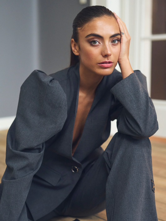LiannGO Blazer Grey Melange Gossia