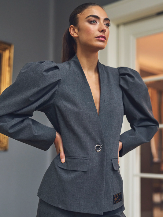 LiannGO Blazer Grey Melange Gossia
