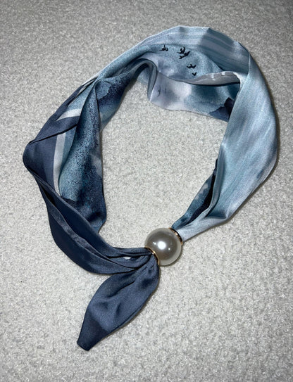 Magnetic Scarf Lightblue Sea The Shoelace Brand