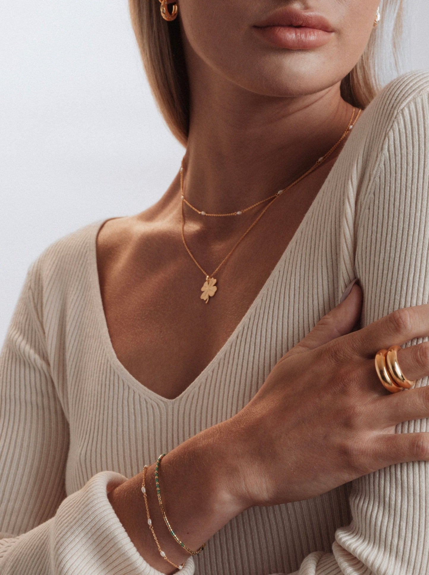 Beaches Fortune Necklace Gold Syster P