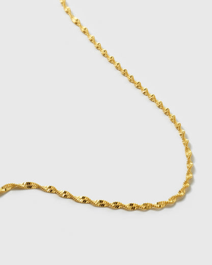 Herringbone Twisted Necklace Gold Syster P