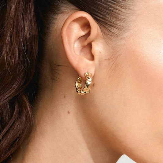 Elliot Earrings Gold Pilgrim
