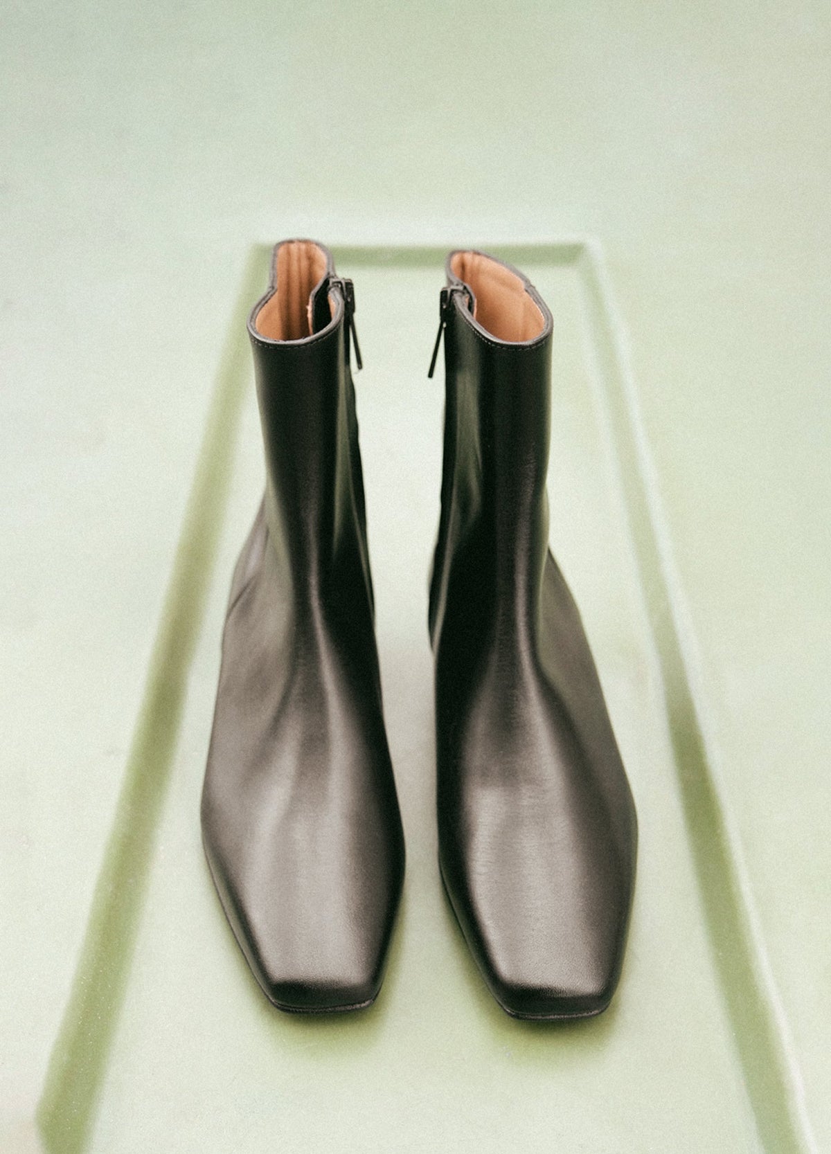 Rami Black Leather Flattered