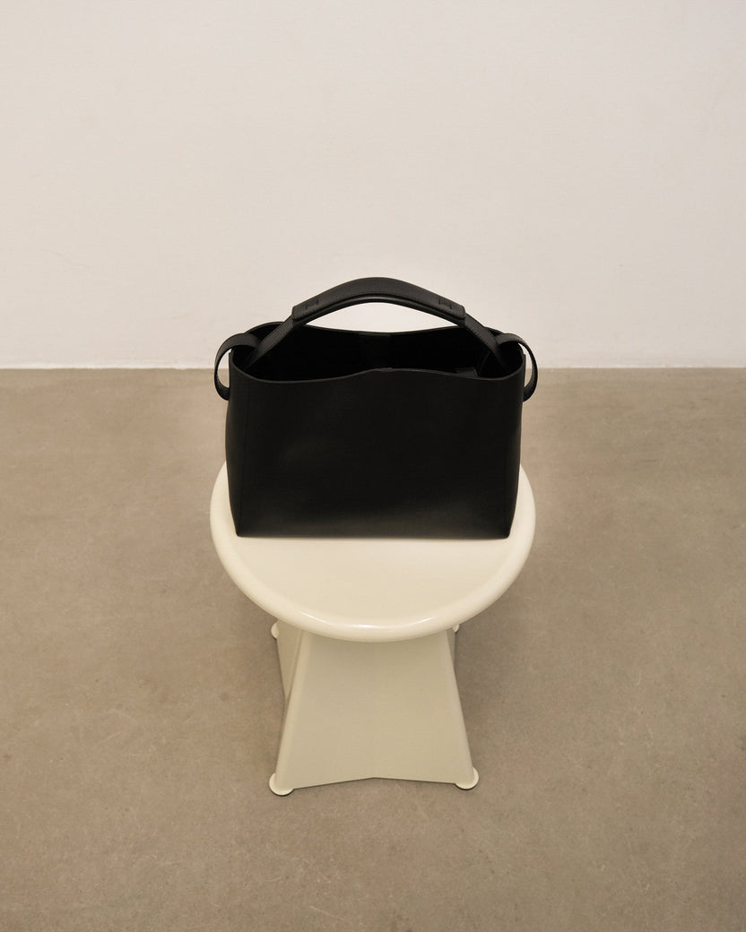 Hedda Mini Handbag Black Leather Flattered