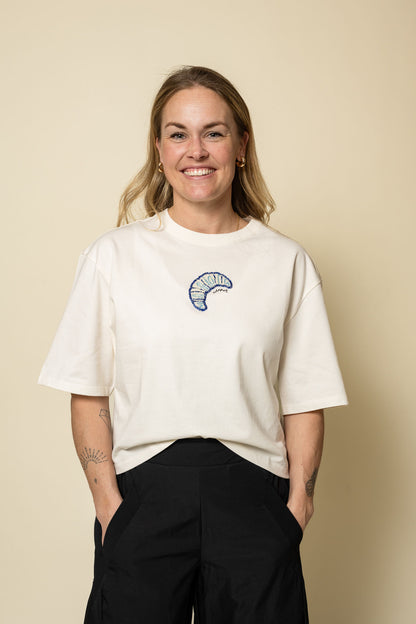Benja T-shirt Cozy White Fabienne Chapot