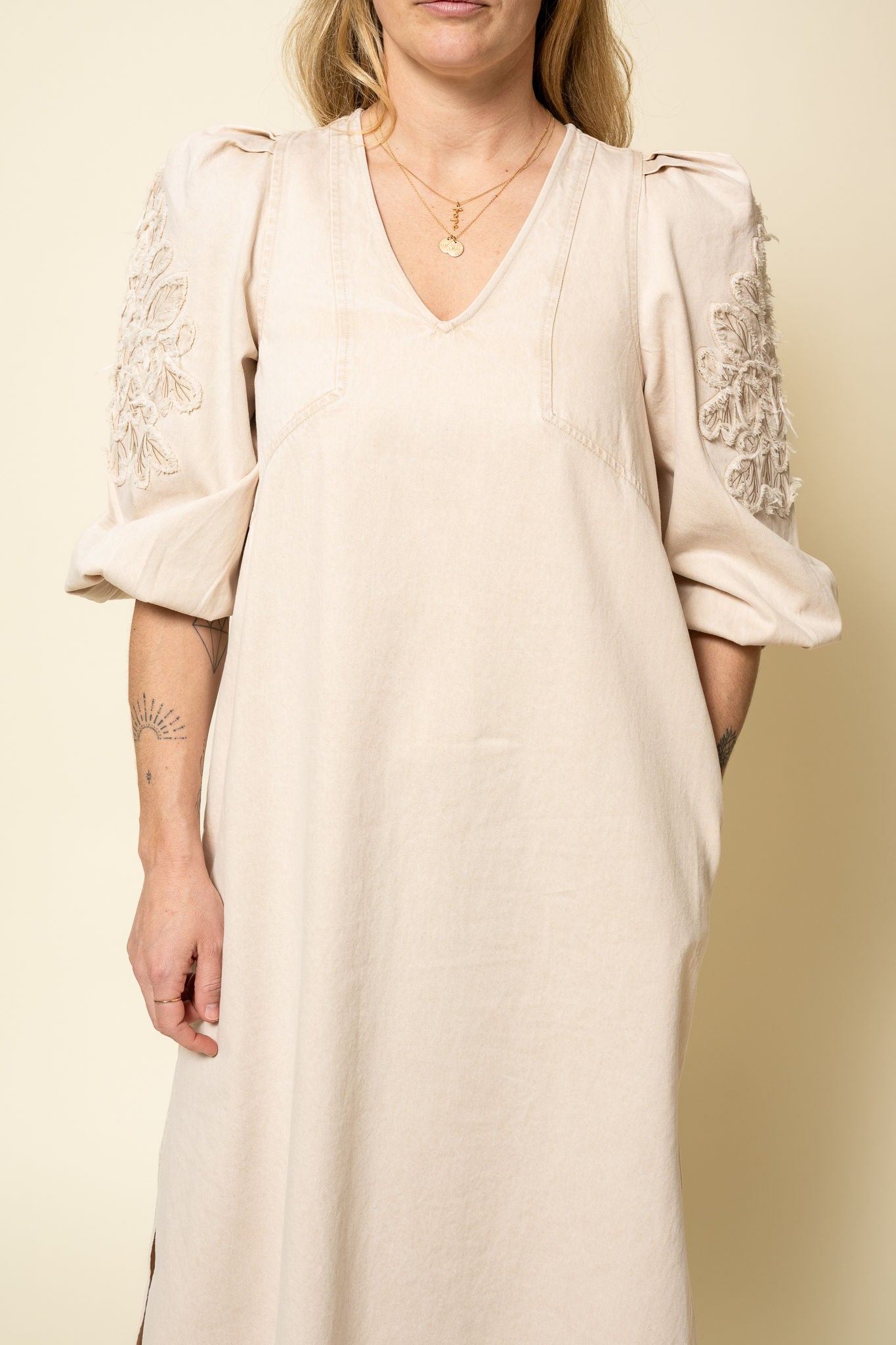 MelisseGO Dress Creme Washed Gossia