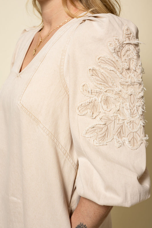 MelisseGO Dress Creme Washed Gossia