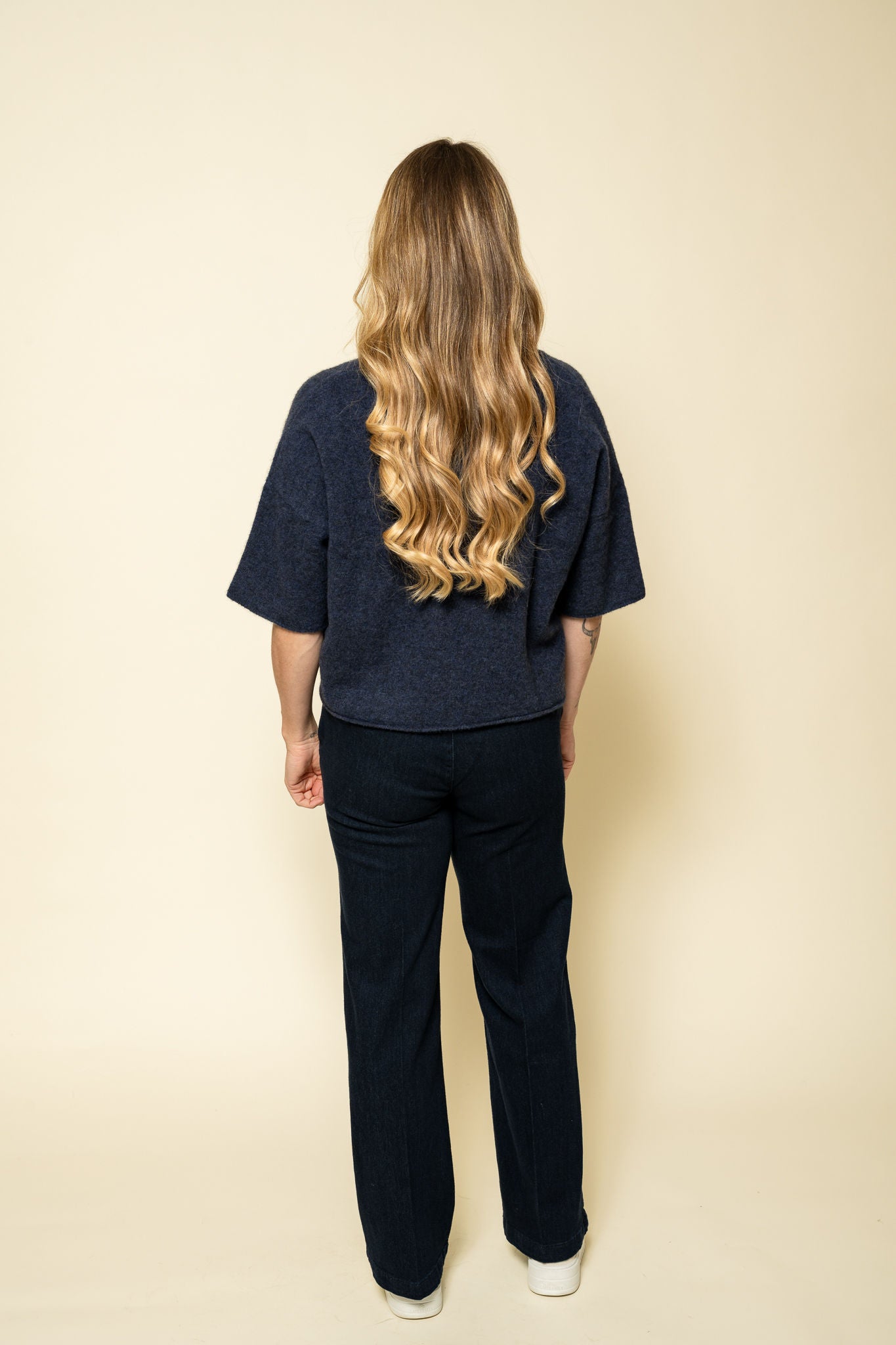 Wool Yak Tee Night Teal Filippa K