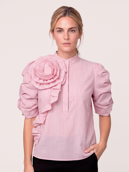 ZabinaGO Ea Blouse Pink Stripes Gossia