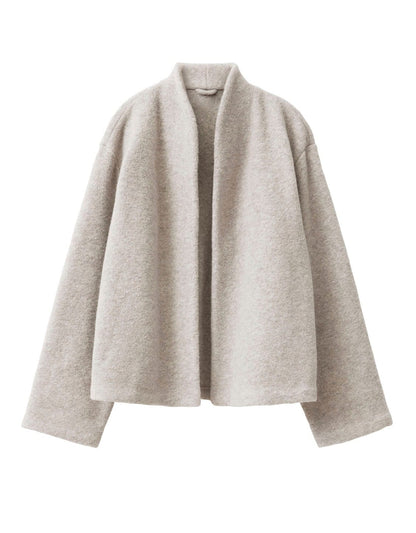 Cape Jacket Heavy Knit Oat A Part of the Art