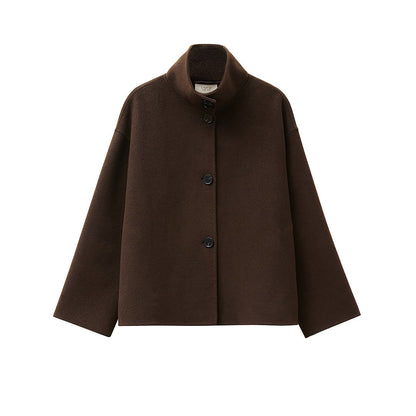 Edge Jacket Luxe Wool Dark Brown A Part of the Art