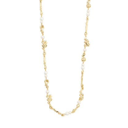 Focus Recycled Necklace Gold Pilgrim