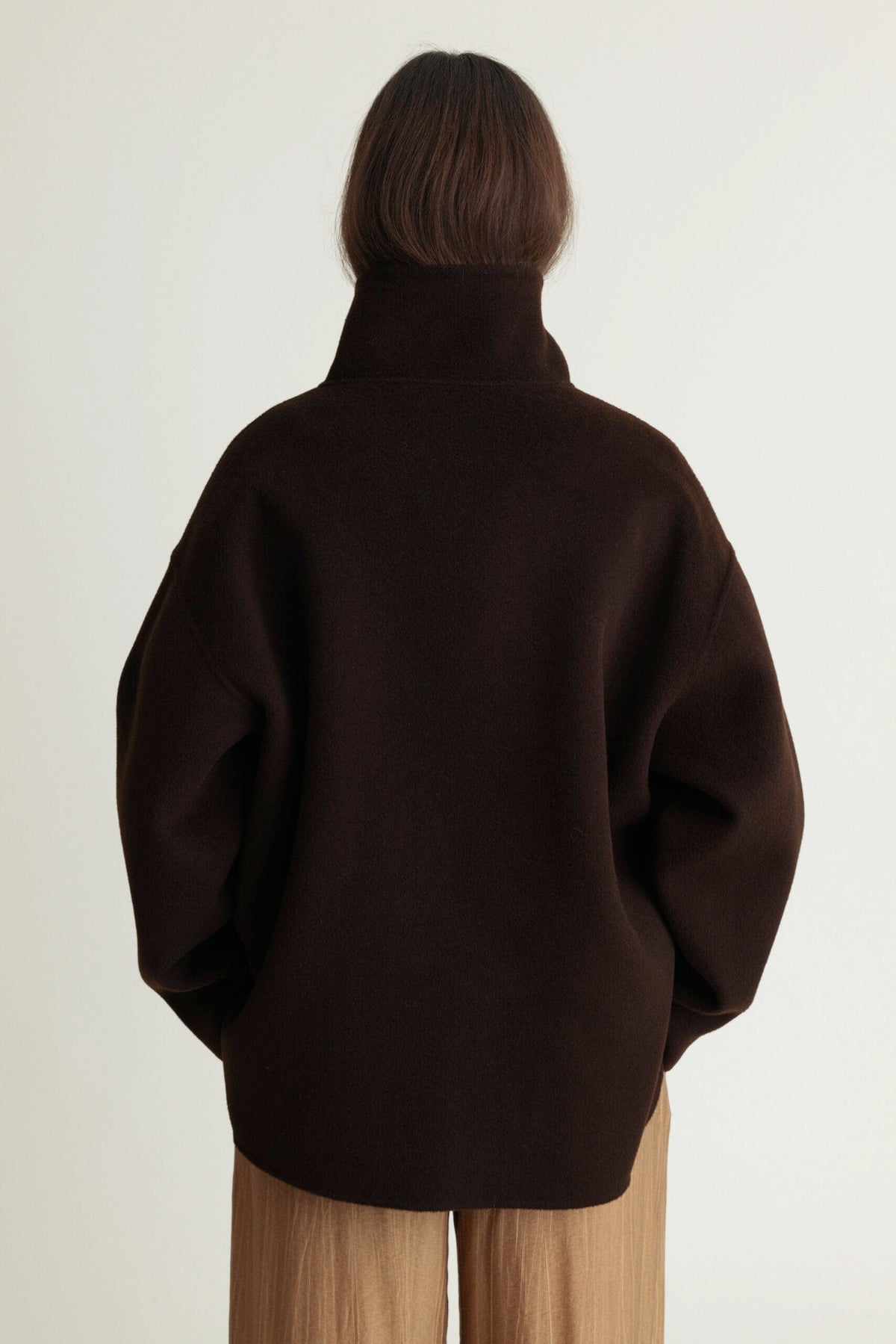 Edge Jacket Luxe Wool Dark Brown A Part of the Art