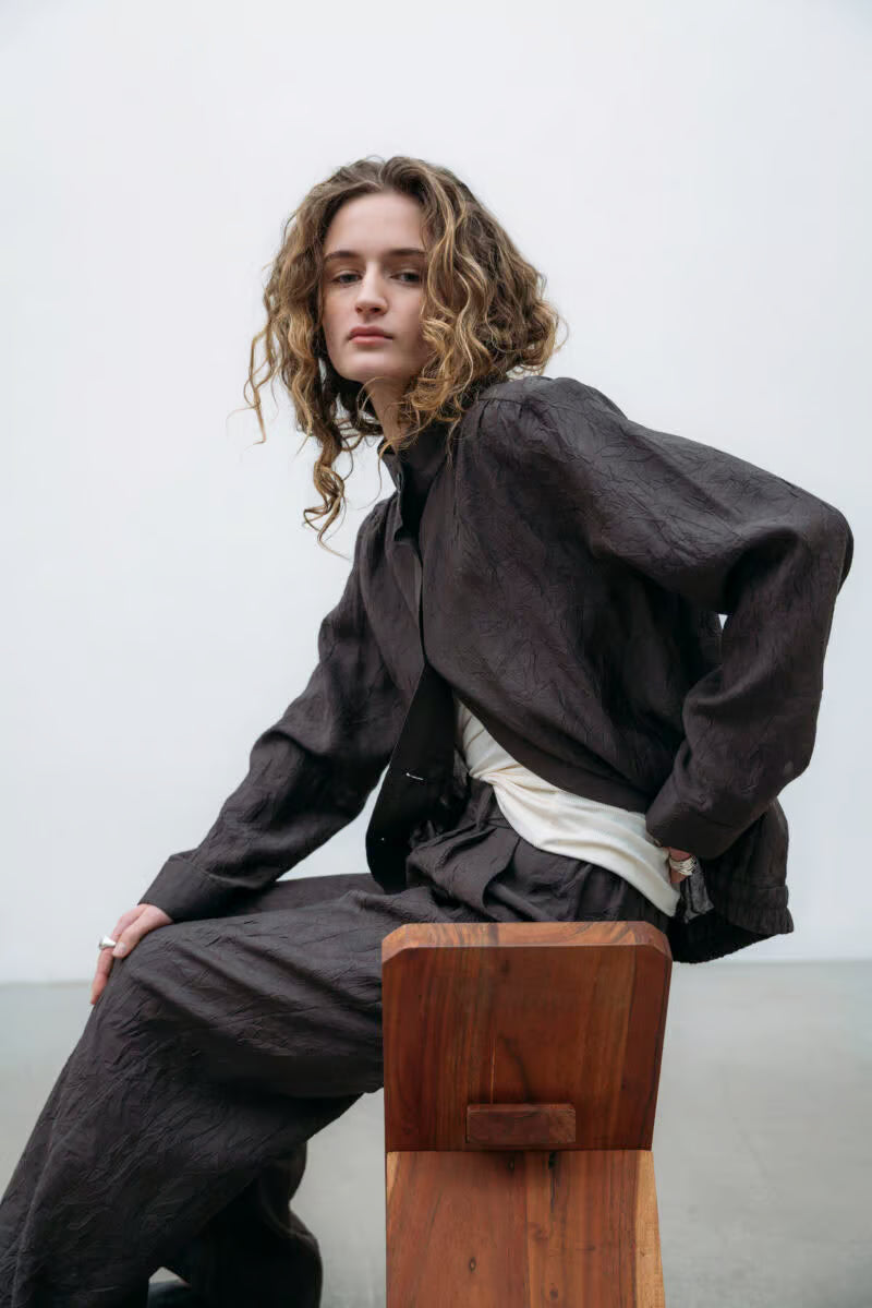 Solange Shirt Ash Brown A Part of the Art