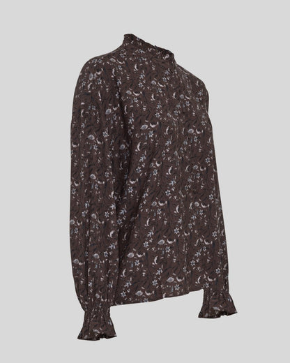 Michella Shirt Hot Fudge Flower MSCH