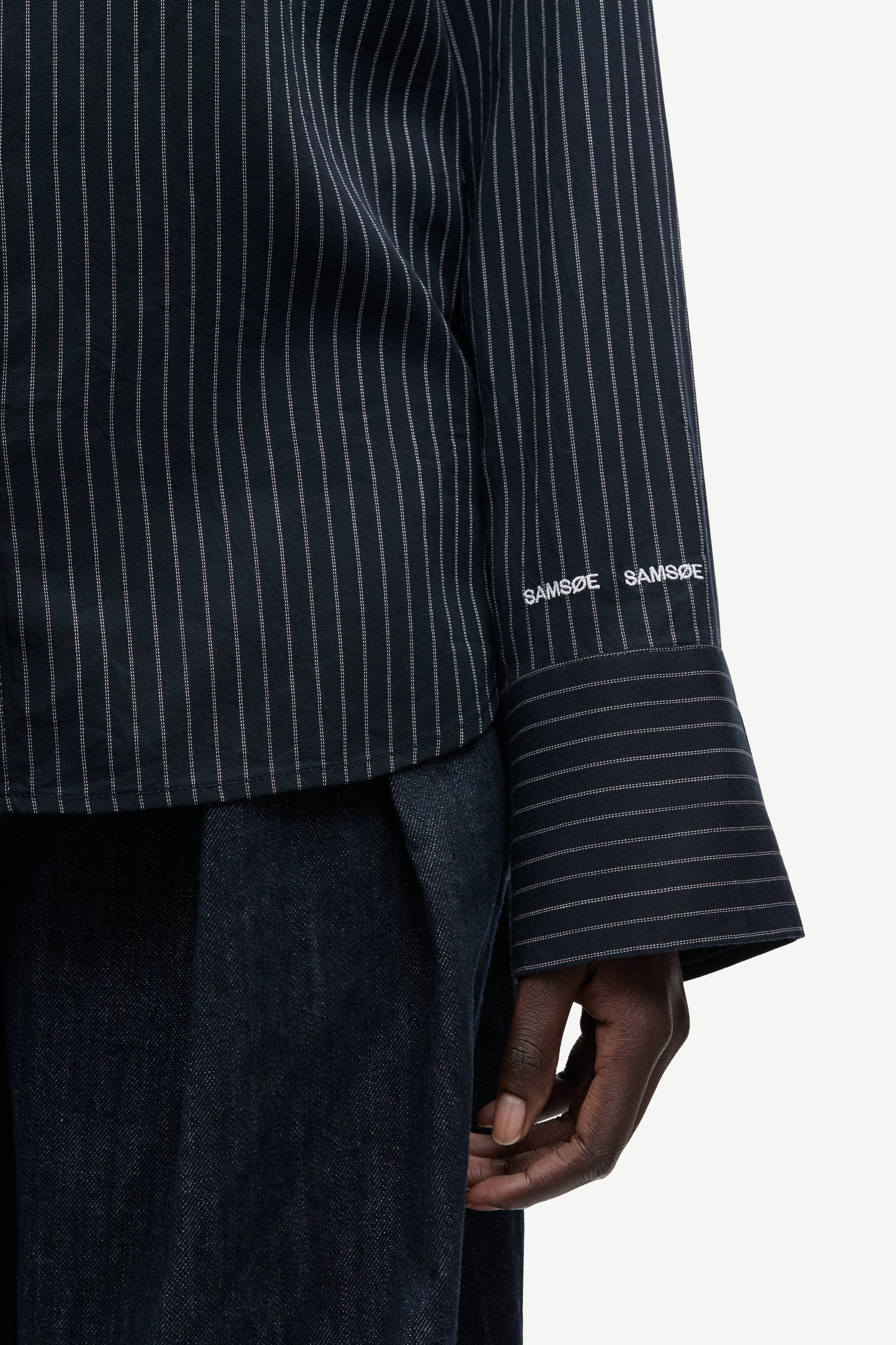 Saryanna Shirt 16067 Salute Pinstripe Samsoe Samsoe