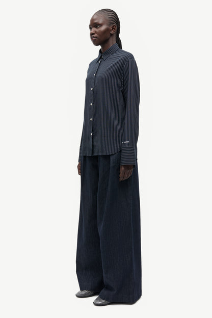 Saryanna Shirt 16067 Salute Pinstripe Samsoe Samsoe