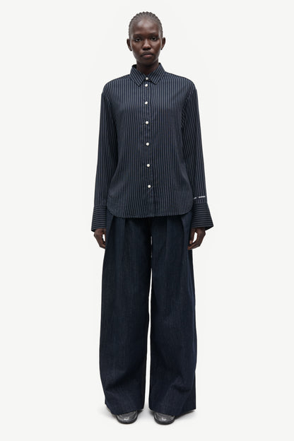 Saryanna Shirt 16067 Salute Pinstripe Samsoe Samsoe