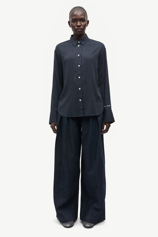 Saryanna Shirt 16067 Salute Pinstripe Samsoe Samsoe