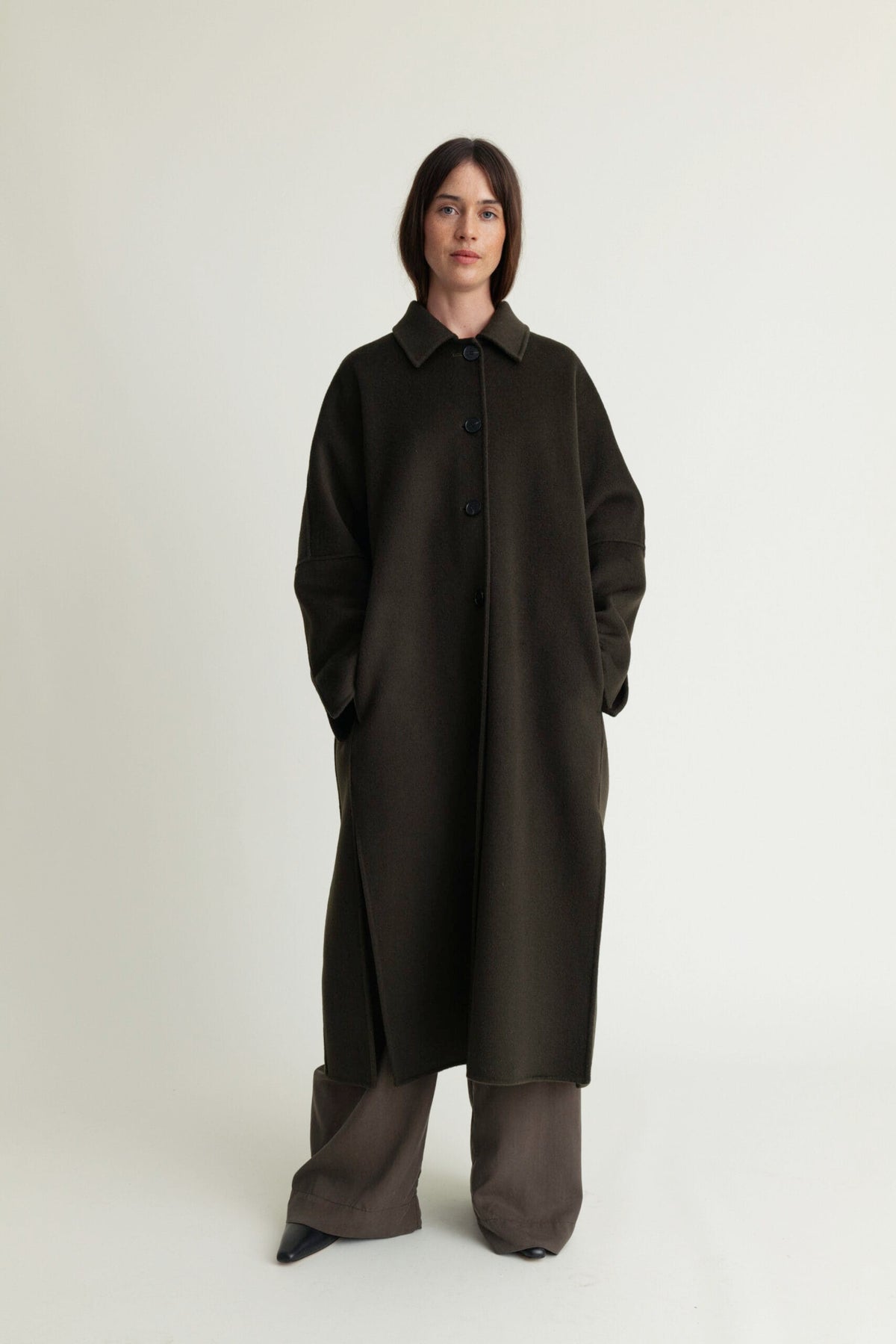 Lyric Coat Luxe Wool Forest Green A Part of the Art